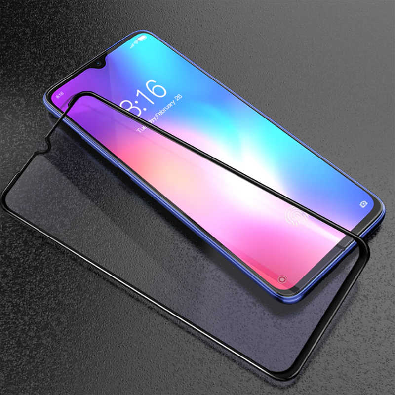Xiaomi Uyumlu  Redmi Note 8 Pro Zore Kenarları Kırılmaya Dayanıklı Cam Ekran Koruyucu