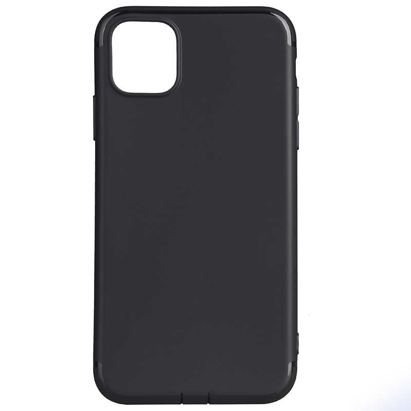 iPhone Uyumlu 11 Pro Max Kılıf Zore İmax Silikon-Siyah