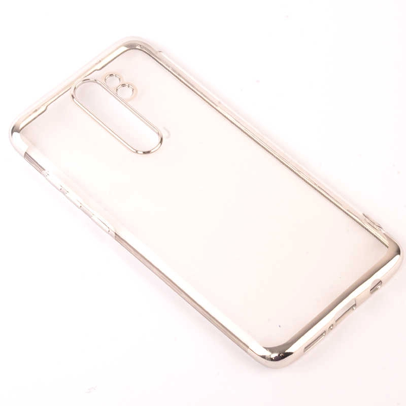 Xiaomi Uyumlu  Redmi Note 8 Pro Kılıf Zore Dört Köşeli Lazer Silikon Kapak-Gri
