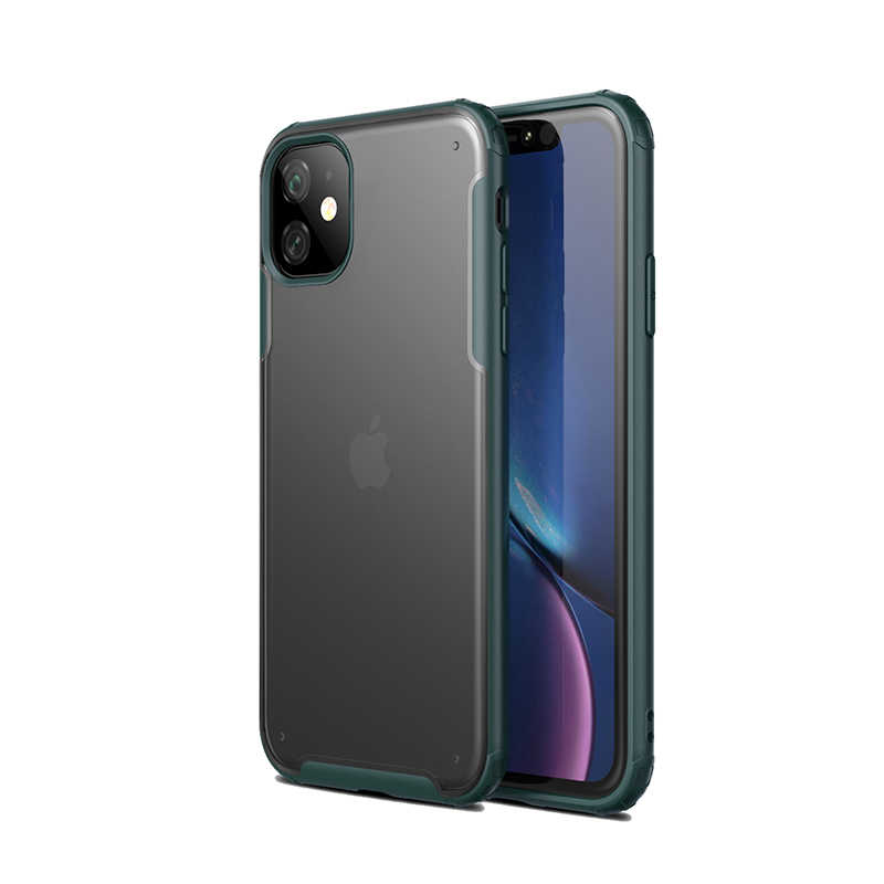 iPhone Uyumlu 11 Kılıf Zore Volks Kapak-Koyu yeşil