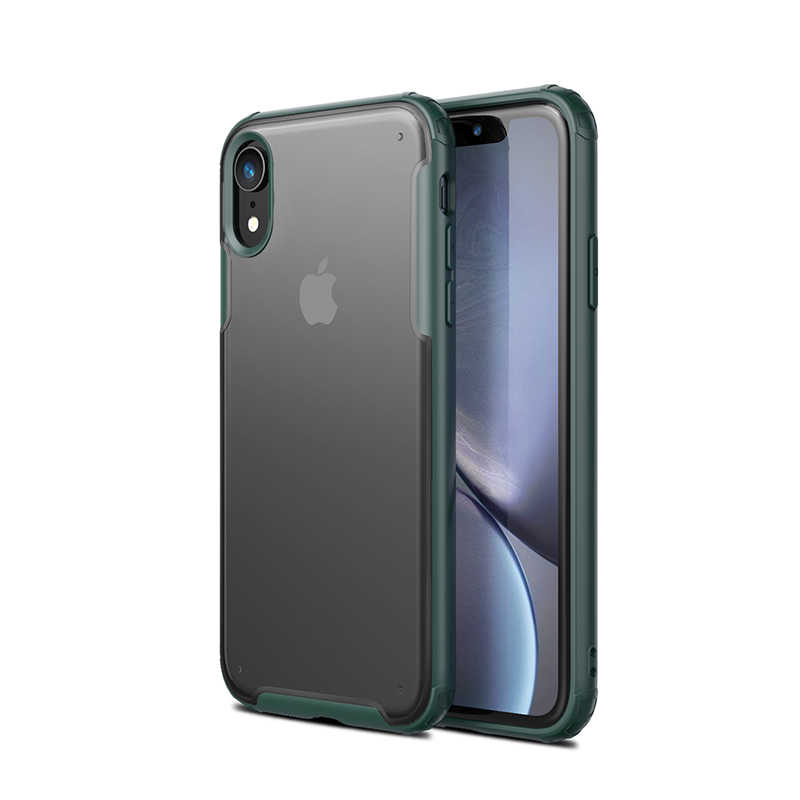 iPhone Uyumlu XR 6.1 Kılıf Zore Volks Kapak-Koyu yeşil