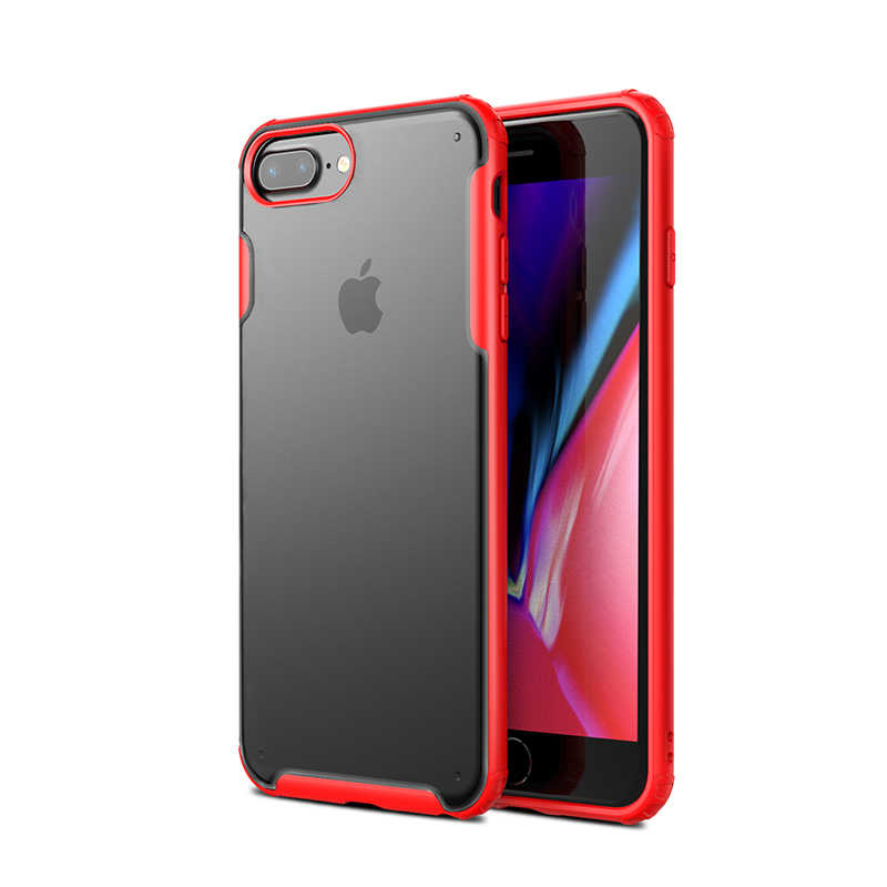 iPhone Uyumlu 7 Plus Kılıf Zore Volks Kapak-Kırmızı