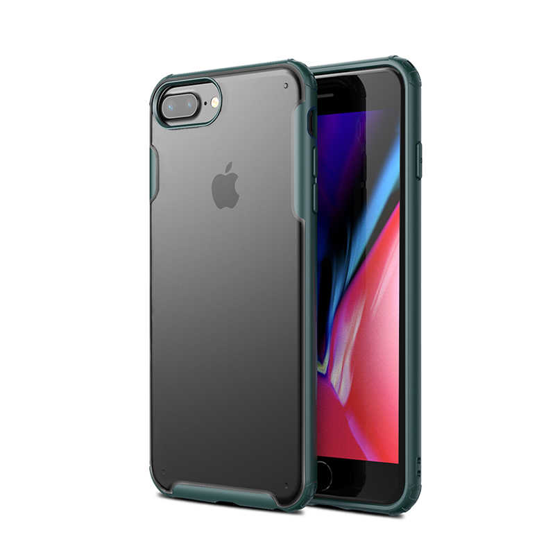 iPhone Uyumlu 7 Plus Kılıf Zore Volks Kapak-Koyu yeşil