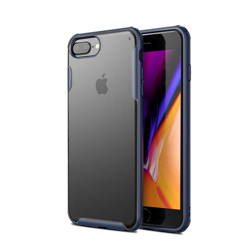 iPhone Uyumlu 7 Plus Kılıf Zore Volks Kapak-Lacivert