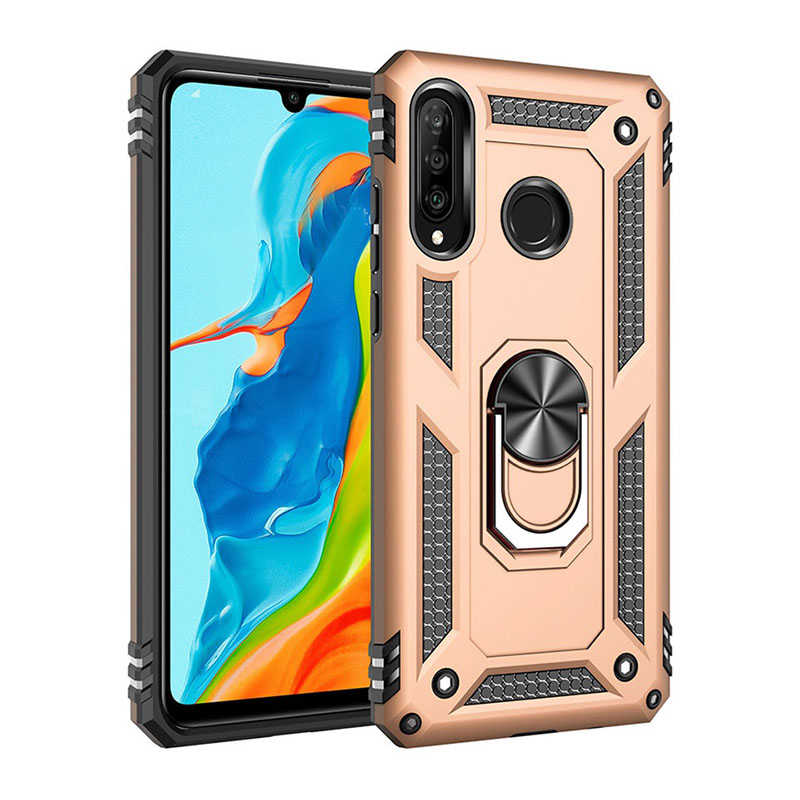 Galaxy Uyumlu A20S Kılıf Zore Vega Kapak-Gold