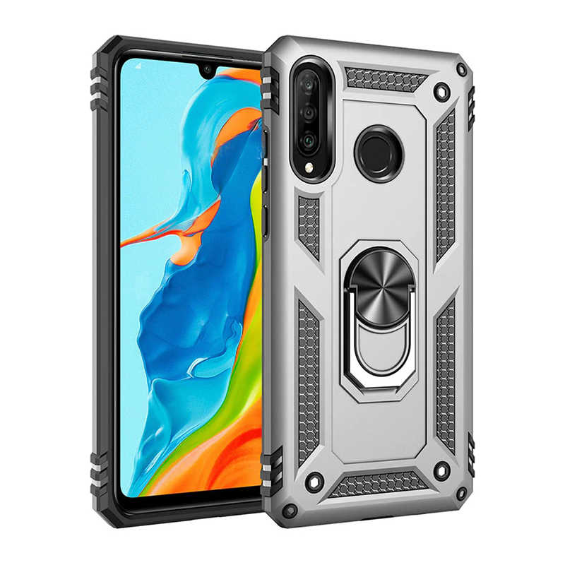 Galaxy Uyumlu A20S Kılıf Zore Vega Kapak-Gri