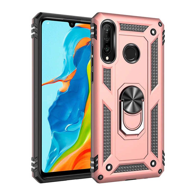 Galaxy Uyumlu A20S Kılıf Zore Vega Kapak-Rose gold