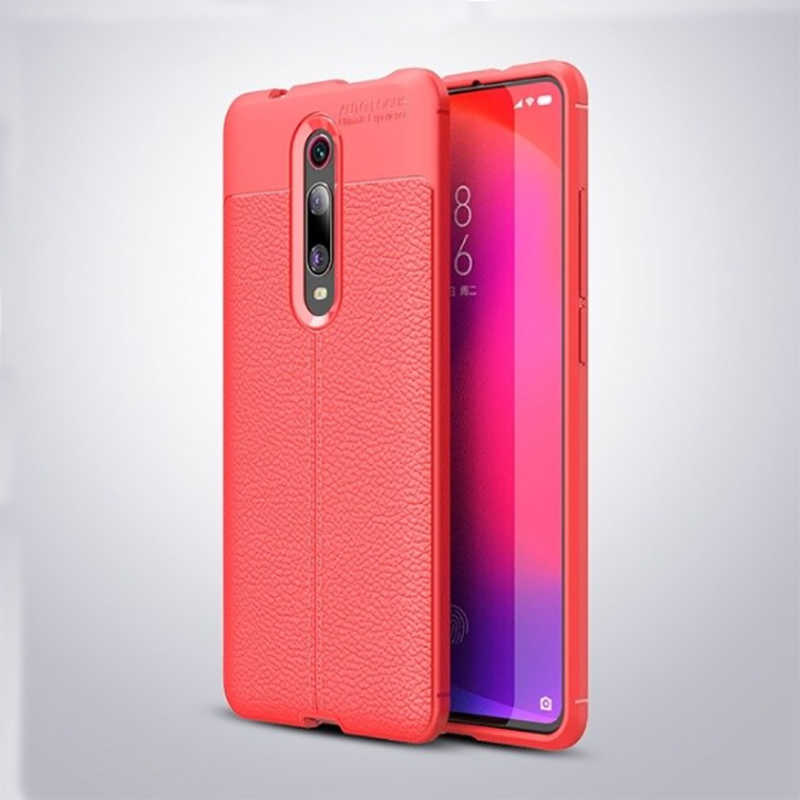 Xiaomi Uyumlu  Mi 9T Kılıf Zore Niss Silikon Kapak-Kırmızı