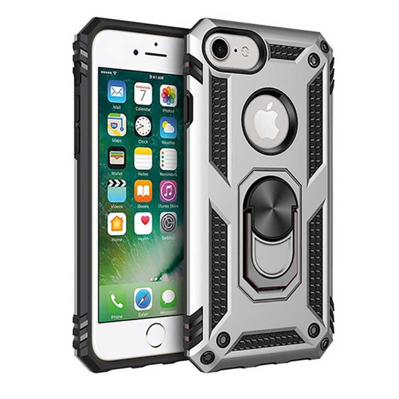 iPhone Uyumlu 7 Kılıf Zore Vega Kapak-Gri