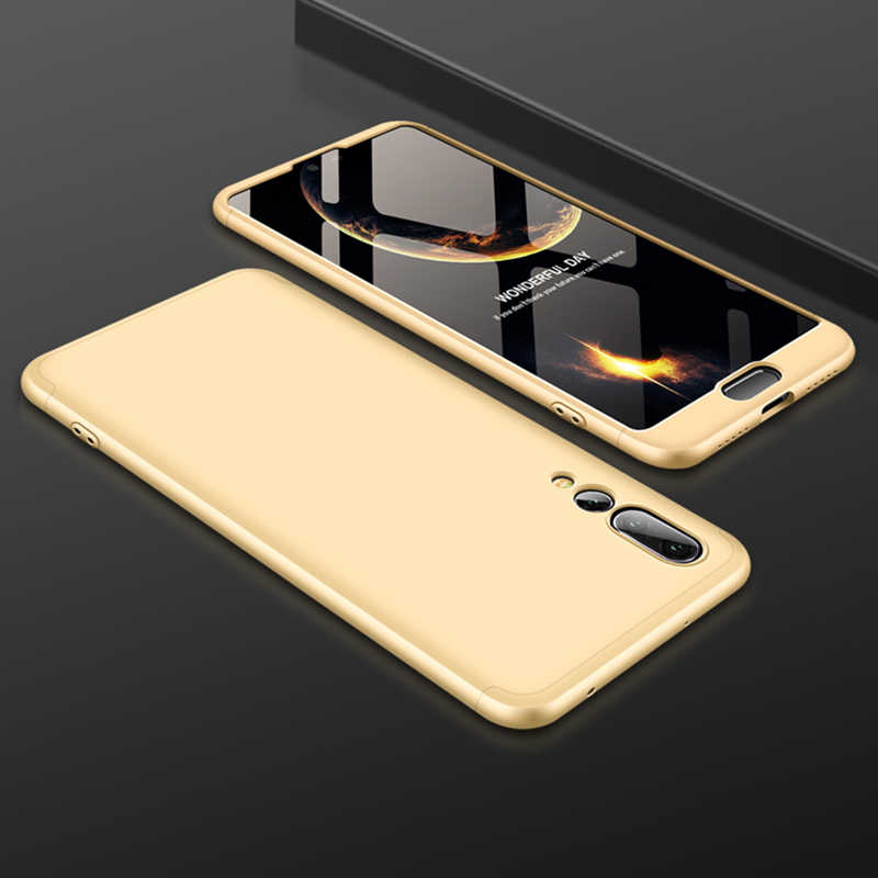 Huawei Uyumlu P20 Pro Kılıf Zore Ays Kapak-Gold