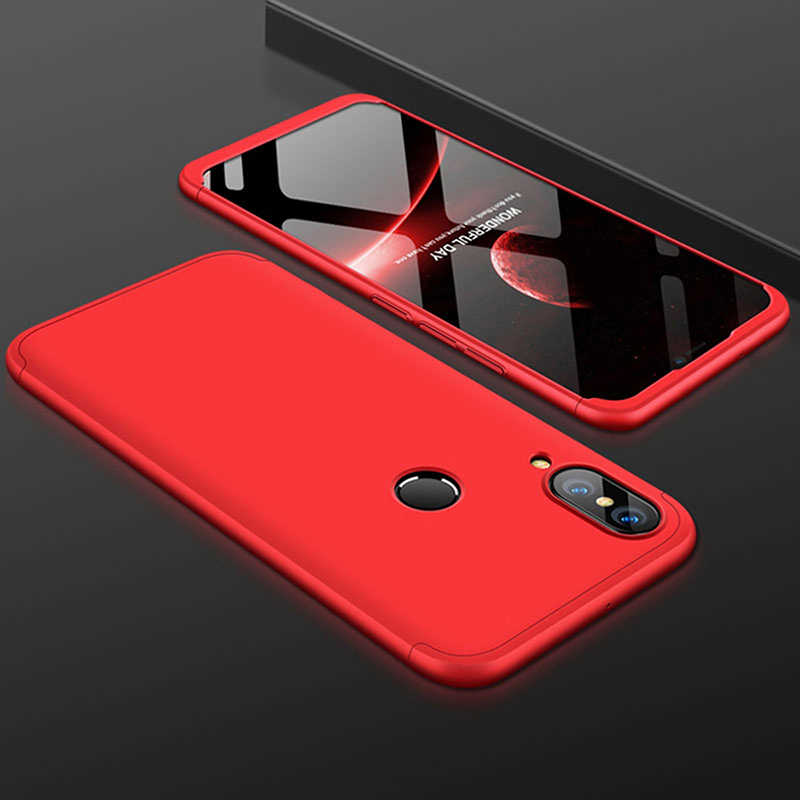 Huawei Uyumlu Y7 Prime 2019 Kılıf Zore Ays Kapak-Kırmızı