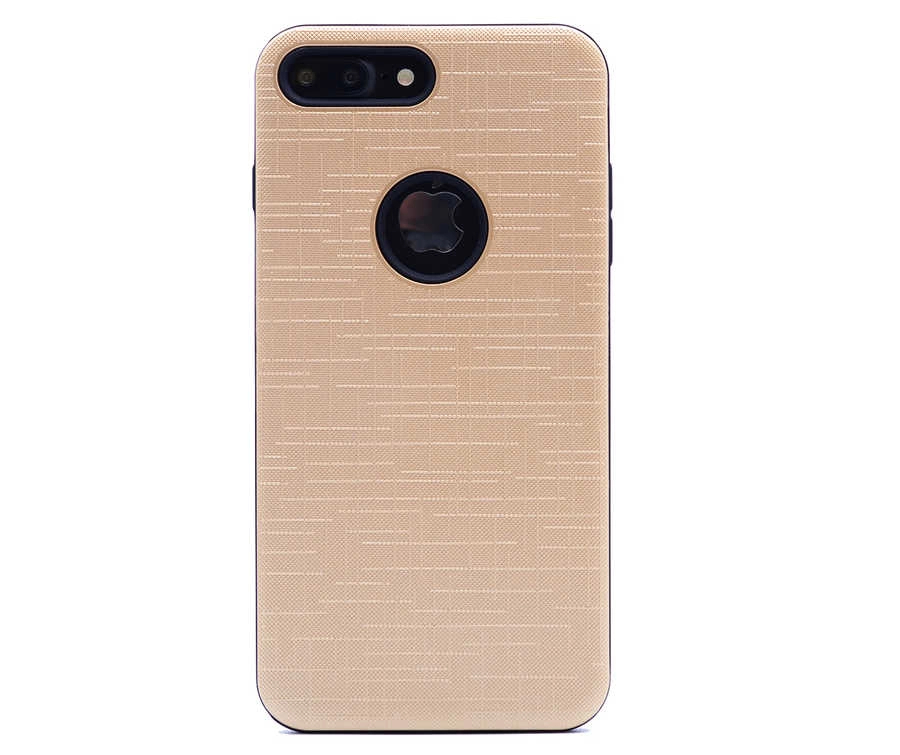iPhone Uyumlu 7 Plus Kılıf Zore New Youyou Silikon Kapak-Gold