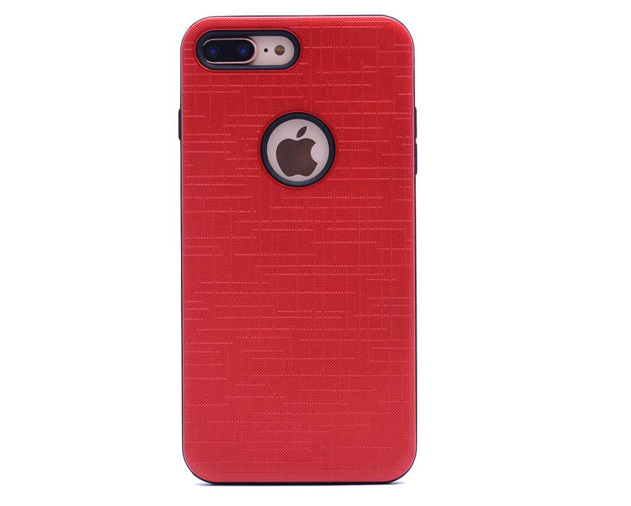 iPhone Uyumlu 7 Plus Kılıf Zore New Youyou Silikon Kapak-Kırmızı