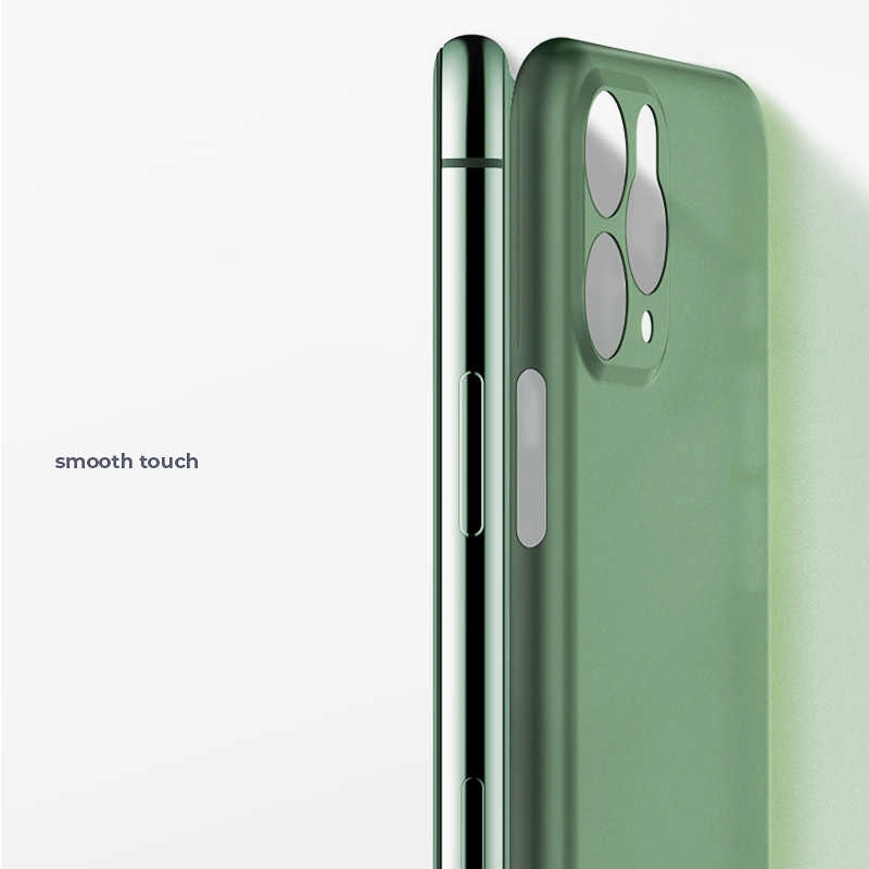 iPhone Uyumlu 11 Pro Max Kılıf Zore 1.Kalite PP Silikon-Beyaz