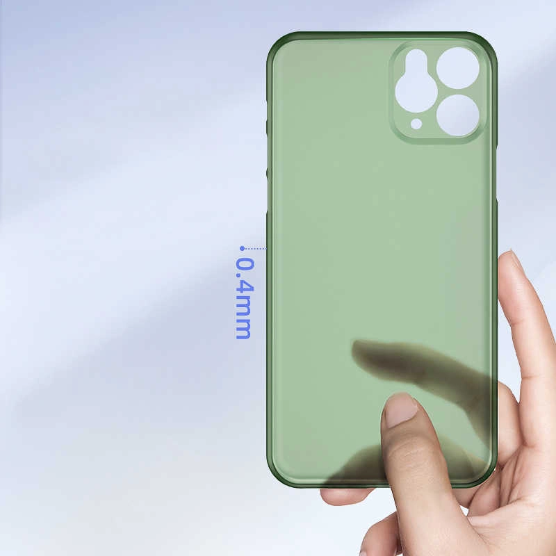 iPhone Uyumlu 11 Pro Max Kılıf Zore 1.Kalite PP Silikon-Beyaz