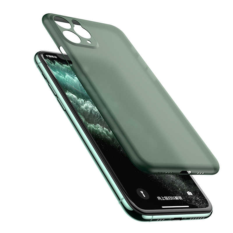 iPhone Uyumlu 11 Pro Max Kılıf Zore 1.Kalite PP Silikon-Yeşil