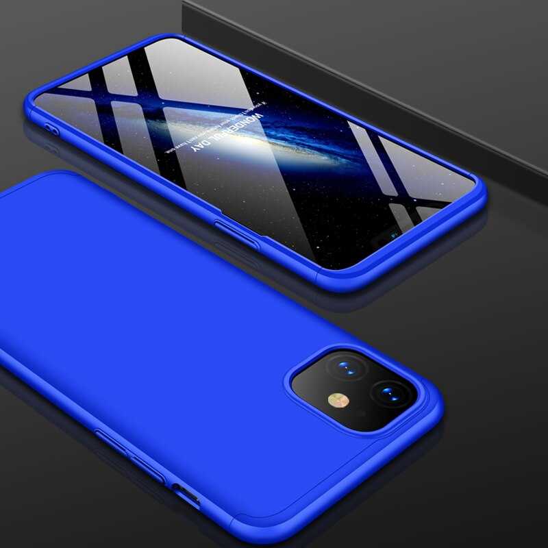 iPhone Uyumlu 11 Kılıf Zore Ays Kapak-Mavi