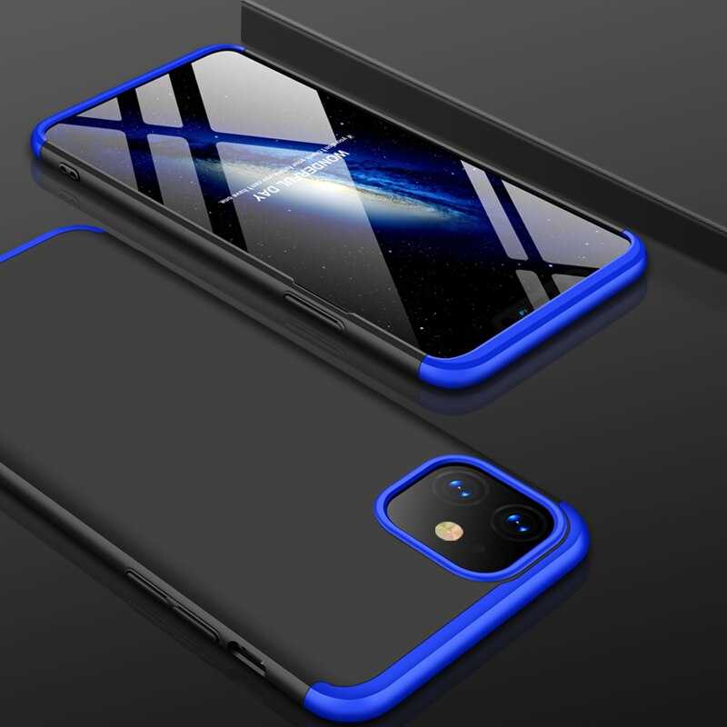 iPhone Uyumlu 11 Kılıf Zore Ays Kapak-Siyah-mavi