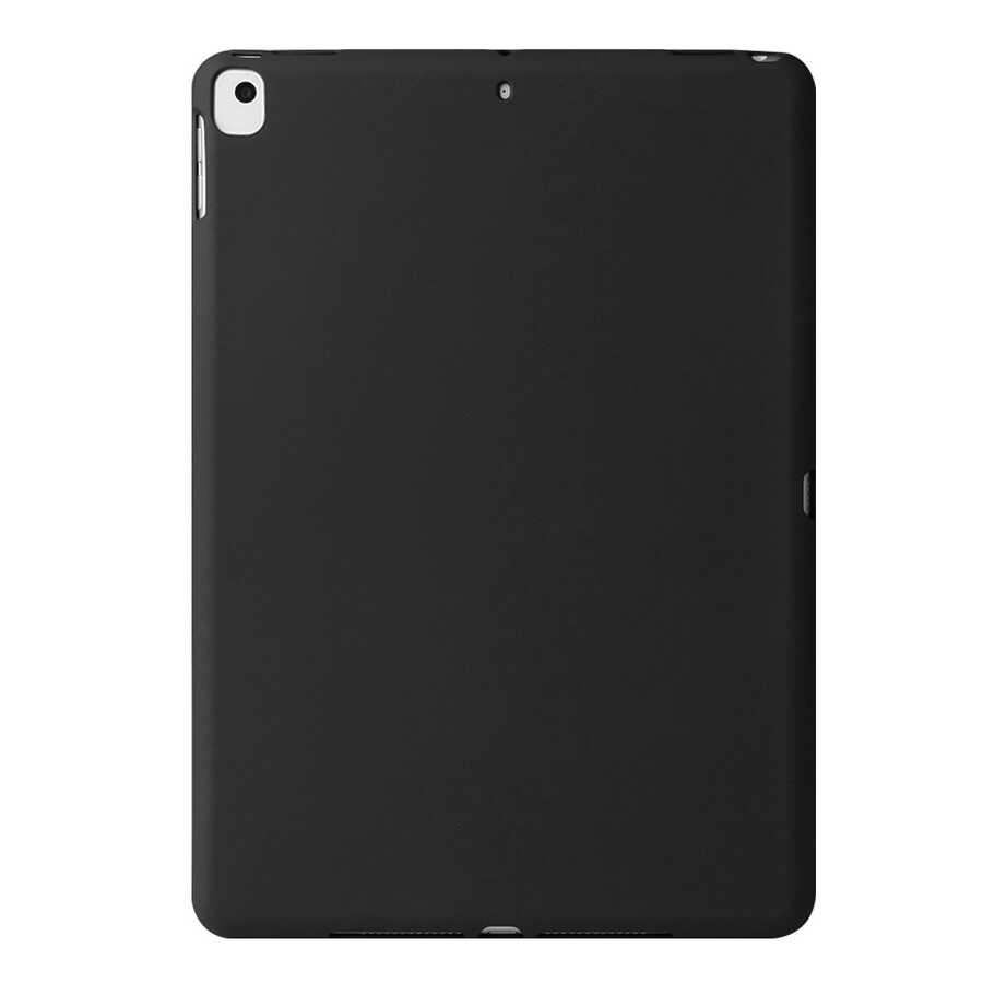 iPad Uyumlu 10.2 (8.Nesil) Kılıf Zore Tablet Süper Silikon Kapak-Siyah