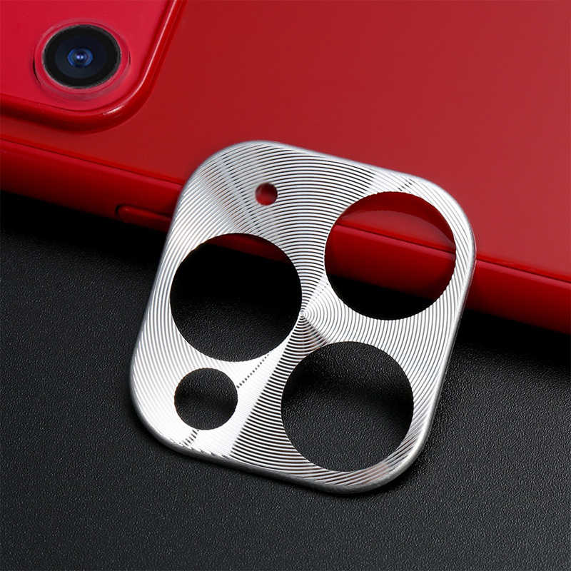iPhone Uyumlu 11 Pro Max Zore Metal Kamera Koruyucu-Gri