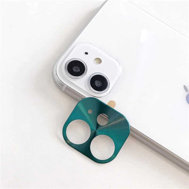 iPhone Uyumlu 11 Zore Metal Kamera Koruyucu-Yeşil