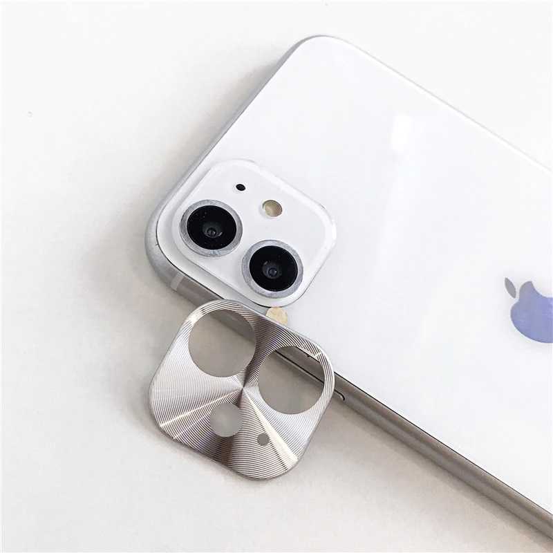 iPhone Uyumlu 11 Zore Metal Kamera Koruyucu-Gri