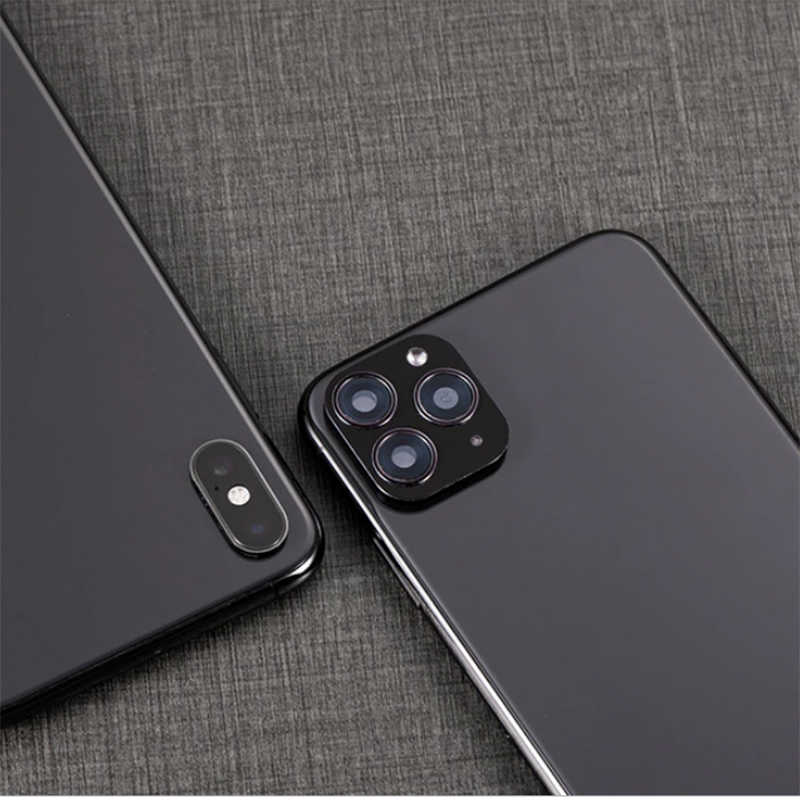 iPhone Uyumlu XS Max 6.5 Zore CP-01 iPhone Uyumlu 11 Pro Max Kamera Lens Dönüştürücü-Siyah