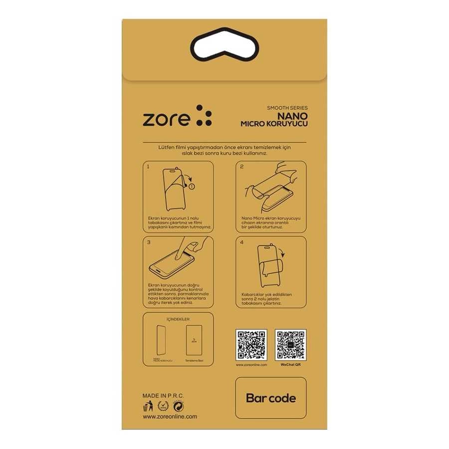 iPhone Uyumlu XR 6.1 Zore Back Nano Micro Temperli Arka Koruyucu