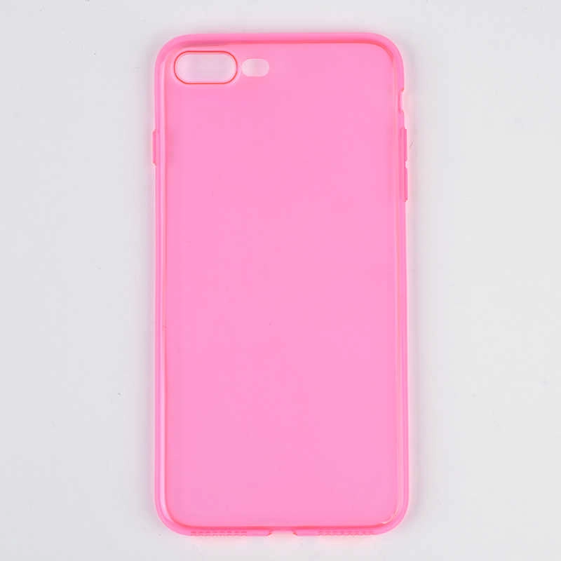 iPhone Uyumlu 7 Plus Kılıf Zore İmax Silikon-Pembe