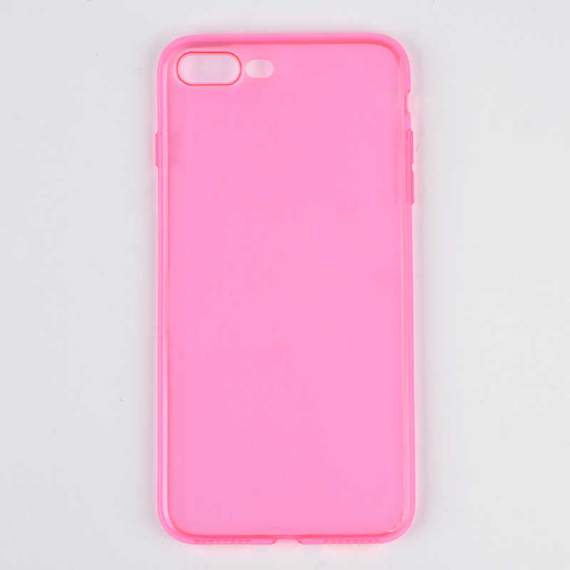 iPhone Uyumlu 7 Plus Kılıf Zore İmax Silikon-Pembe