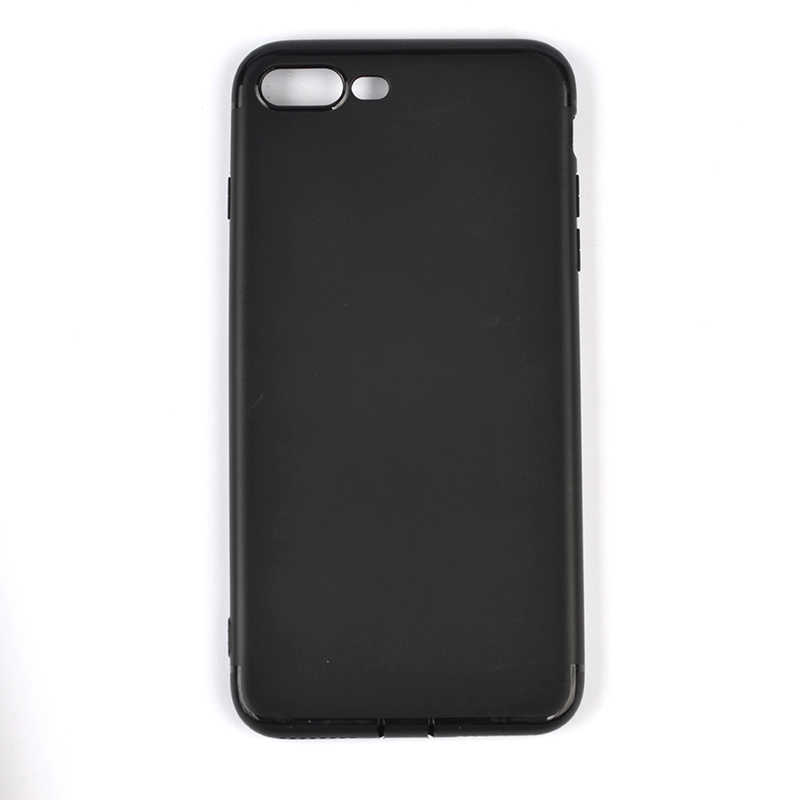 iPhone Uyumlu 8 Plus Kılıf Zore İmax Silikon-Siyah