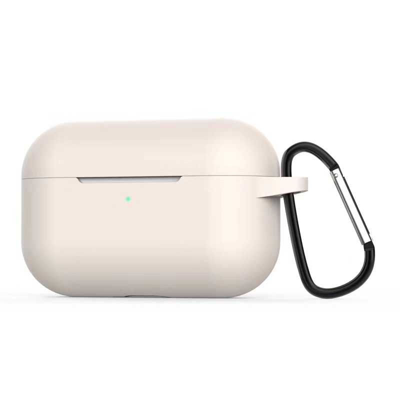 Airpods Uyumlu Pro Kılıf Zore Airbag Silikon-Beyaz