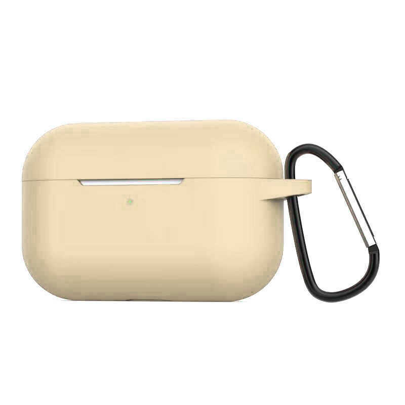 Airpods Uyumlu Pro Kılıf Zore Airbag Silikon-Gold