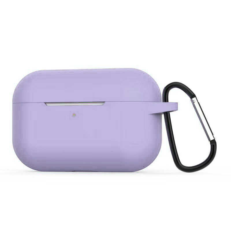 Airpods Uyumlu Pro Kılıf Zore Airbag Silikon-Mor