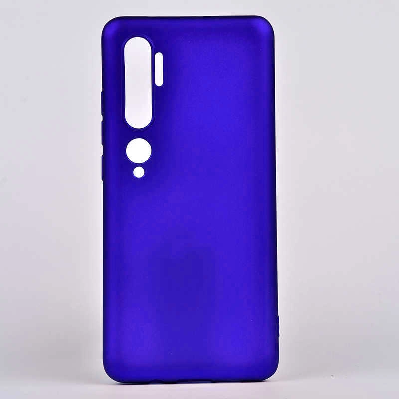 Xiaomi Uyumlu  Mi Note 10 Kılıf Zore Premier Silikon Kapak-Saks mavi