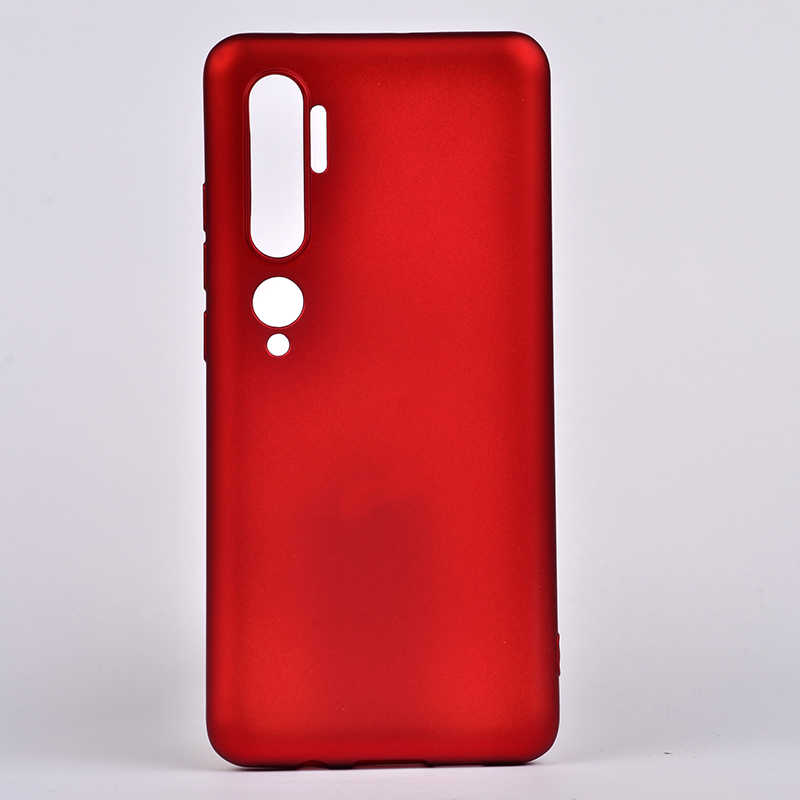 Xiaomi Uyumlu  Mi Note 10 Kılıf Zore Premier Silikon Kapak-Kırmızı