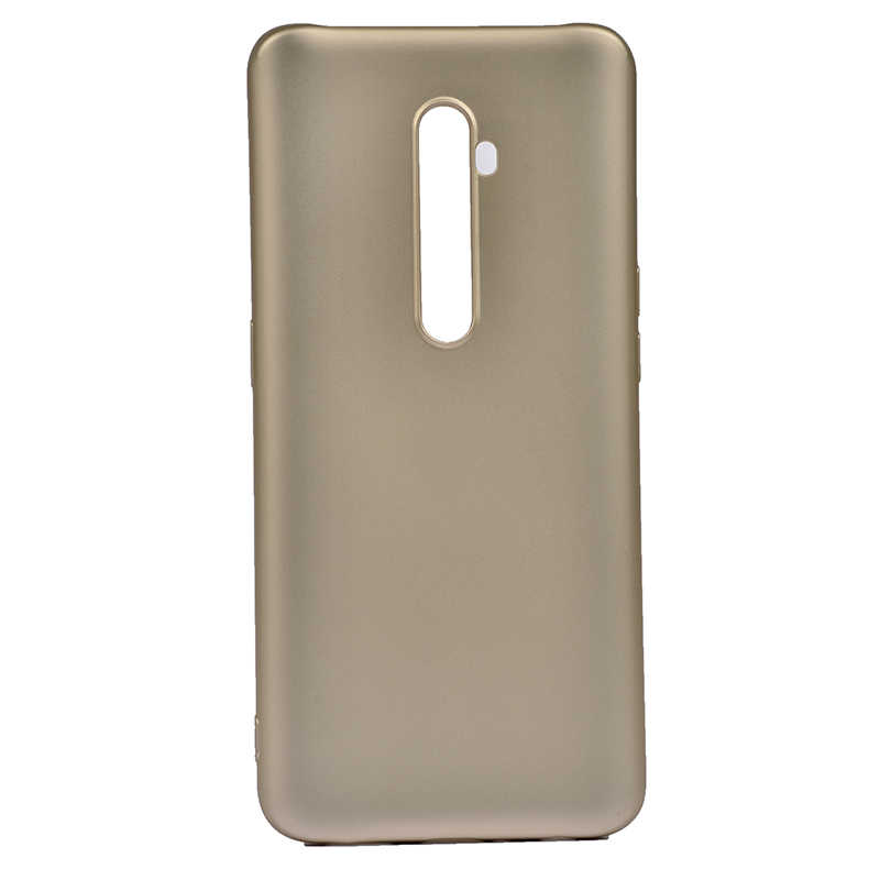 Oppo Reno 2 Kılıf Zore Premier Silikon Kapak-Gold