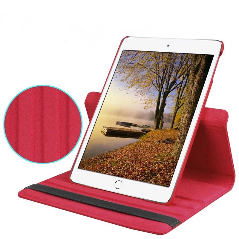 iPad Uyumlu 10.2 (8.Nesil) Zore Dönebilen Standlı Kılıf-Kırmızı