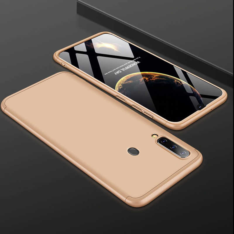 Galaxy Uyumlu A20S Kılıf Zore Ays Kapak-Gold