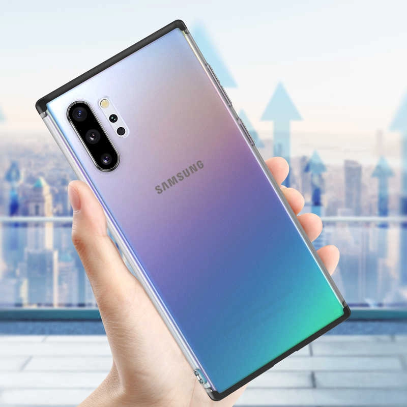 Galaxy Uyumlu Note 10 Plus Kılıf Zore Nili Kapak-Kırmızı