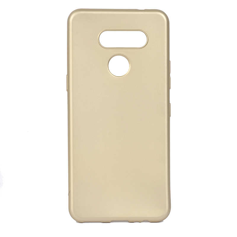 LG K50S Kılıf Zore Premier Silikon Kapak-Gold