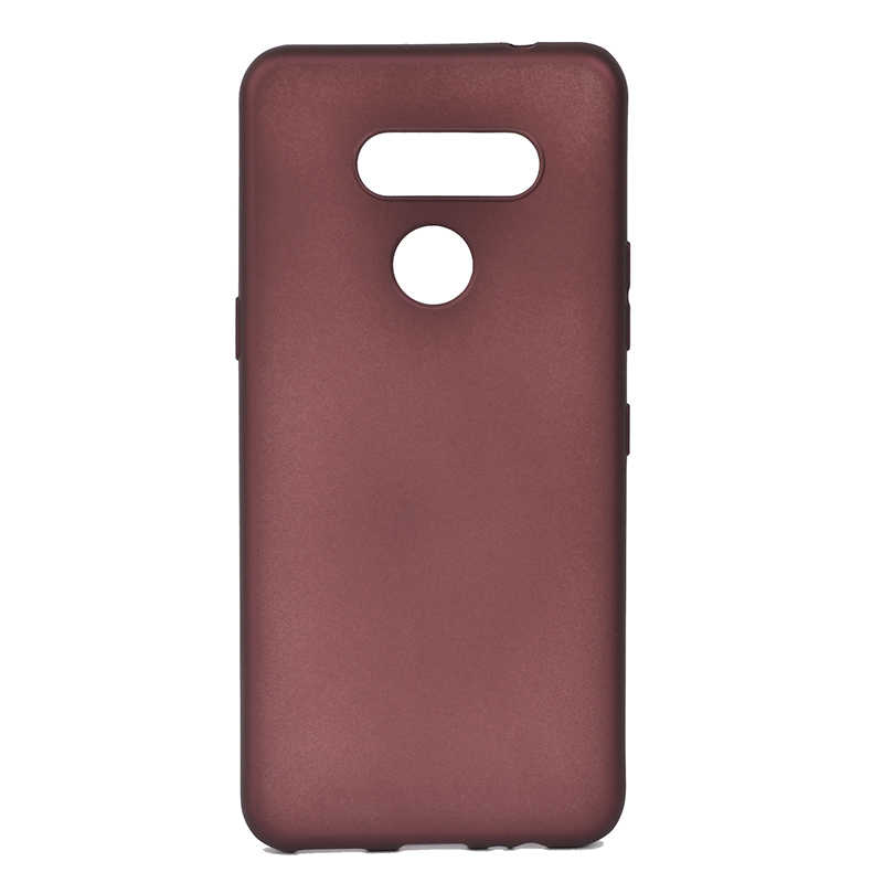 LG K50S Kılıf Zore Premier Silikon Kapak-Mürdüm