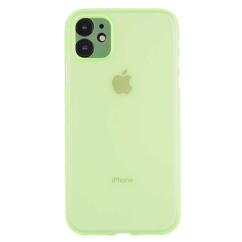 iPhone Uyumlu 11 Kılıf Zore Eko PP Kapak-Açık yeşil
