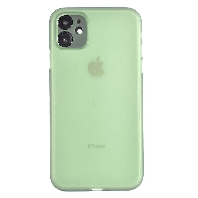 iPhone Uyumlu 11 Kılıf Zore Eko PP Kapak-Koyu yeşil