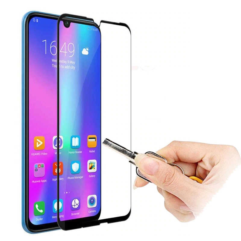 Huawei Uyumlu Honor 20 Lite Zore Kenarları Kırılmaya Dayanıklı Cam Ekran Koruyucu