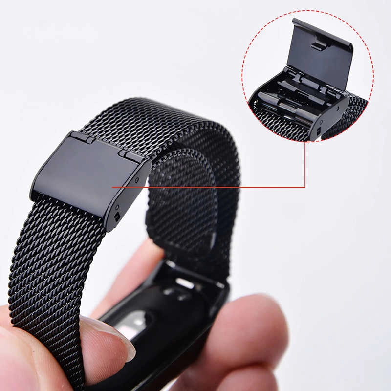 Xiaomi Uyumlu  Mi Band 3 KRD-06 Metal Kordon