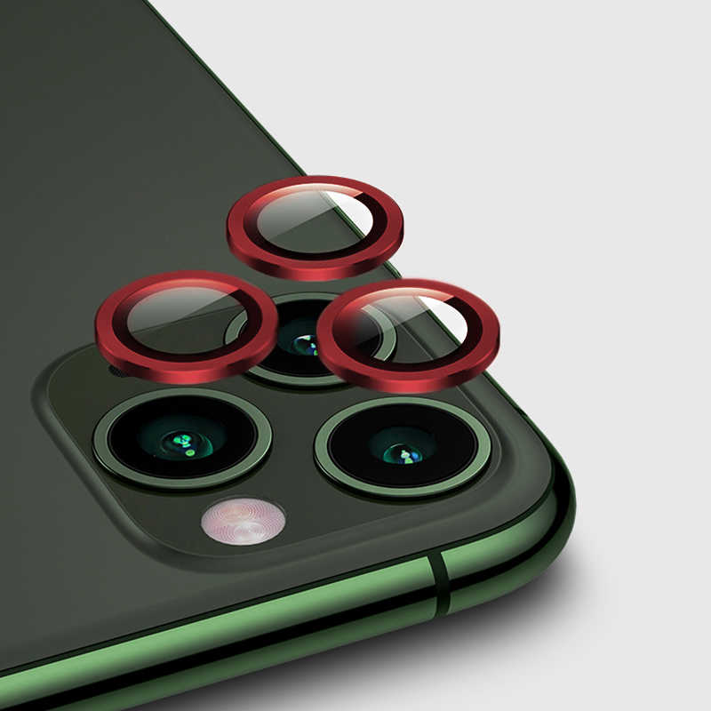 iPhone Uyumlu 11 Pro Zore CL-01 Kamera Lens Koruyucu-Kırmızı