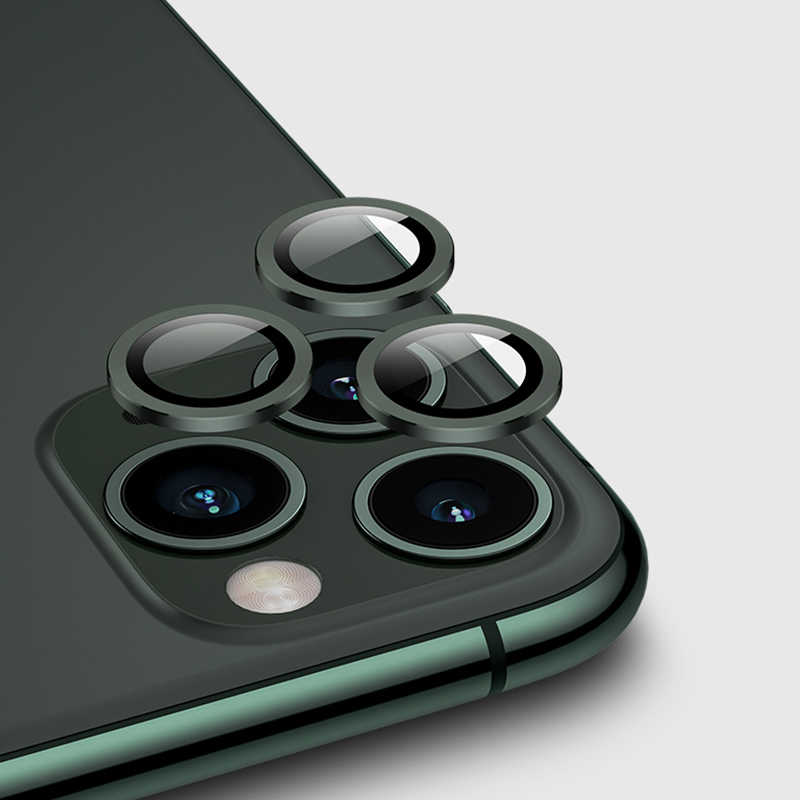 iPhone Uyumlu 11 Pro Zore CL-01 Kamera Lens Koruyucu-Koyu yeşil