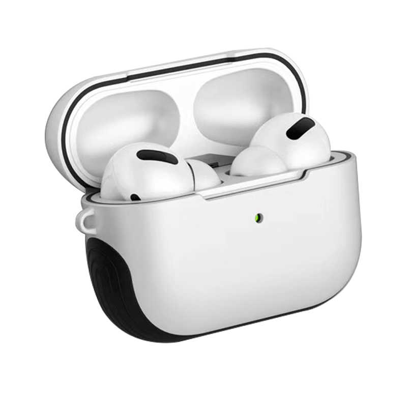 Airpods Uyumlu Pro Kılıf Zore Shockproof Silikon-Beyaz