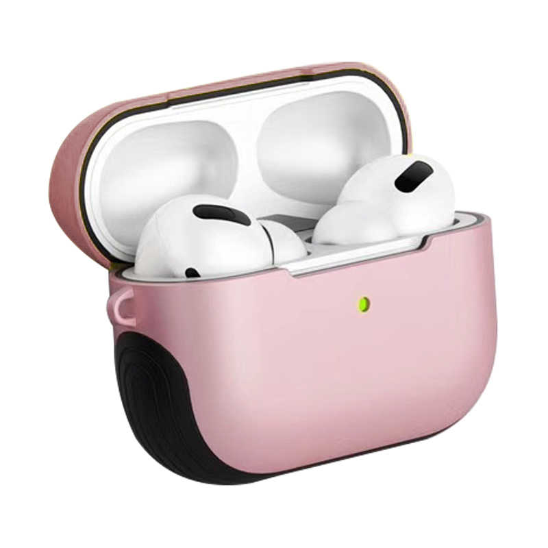 Airpods Uyumlu Pro Kılıf Zore Shockproof Silikon-Pembe